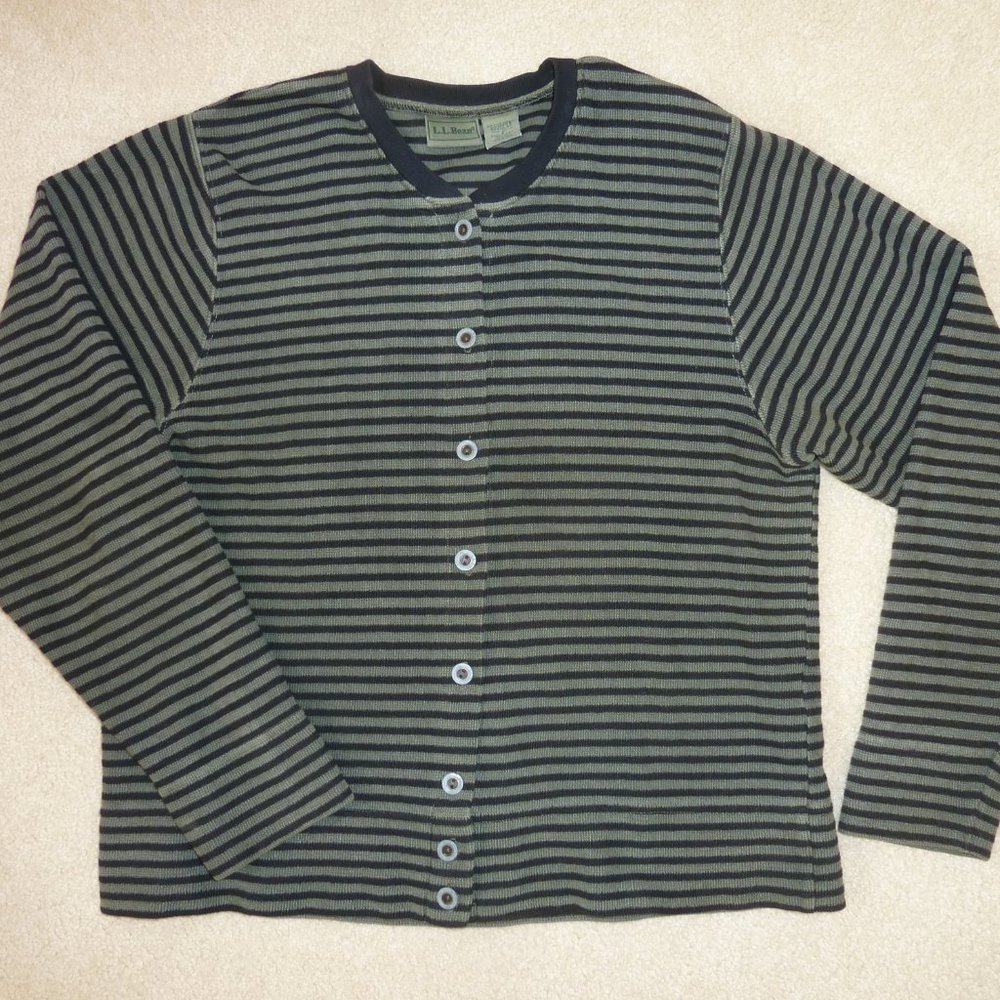 Cardigan, LL Bean, Cotton.
